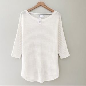 NWT NY&C Cozy White Knit Sweater
